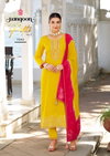 Aditi Vol 3 By Rangoon Viscose Jacquard Readymade Suits Exporters In India